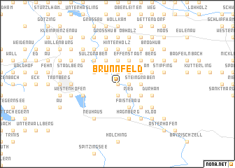 map of Brunnfeld