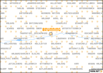 map of Brunning