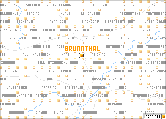 map of Brunnthal