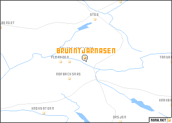 map of Brunntjärnåsen