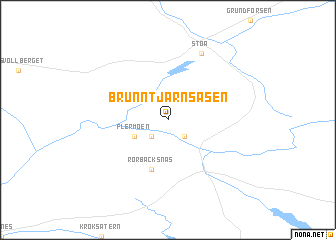 map of Brunntjärnsåsen