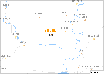 map of Brunot
