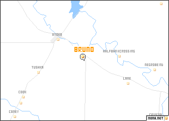 map of Bruno