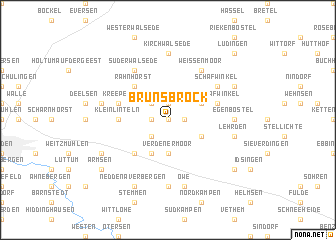 map of Brunsbrock