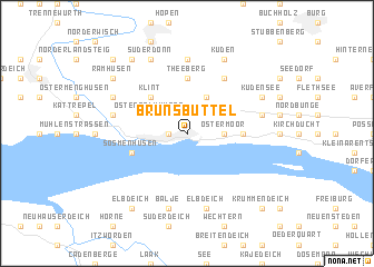 map of Brunsbüttel