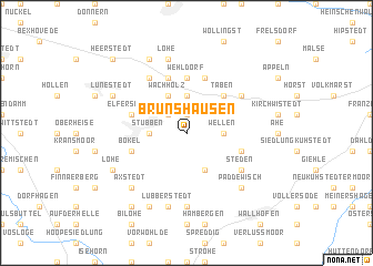 map of Brunshausen