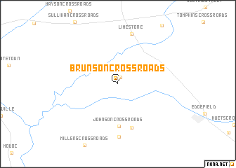 map of Brunson Crossroads