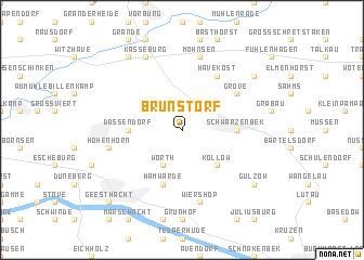 map of Brunstorf