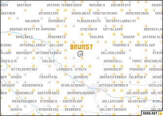 map of Brünst