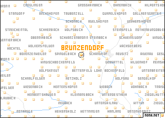 map of Brunzendorf