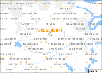 map of Brusendorf