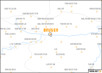 map of Brusen