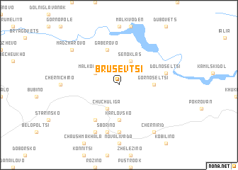 map of Brusevtsi