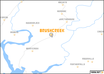 map of Brush Creek