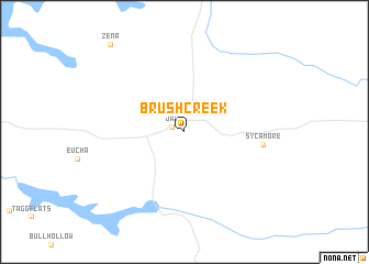 map of Brush Creek