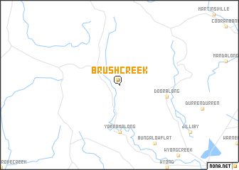 map of Brush Creek