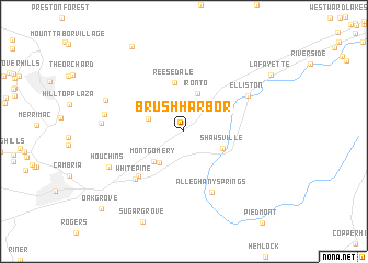 map of Brush Harbor