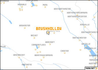 map of Brush Hollow