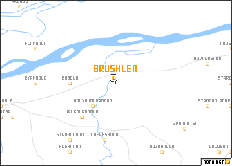 map of Brŭshlen