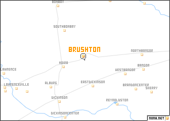 map of Brushton