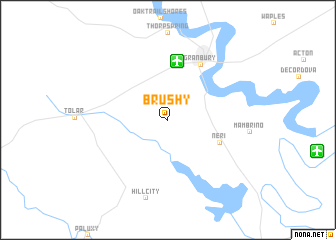 map of Brushy