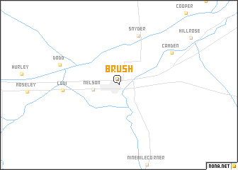 map of Brush