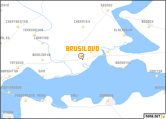 map of Brusilovo