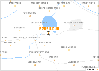 map of Brusilovo