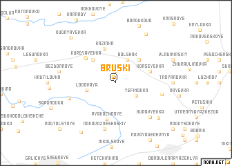 map of Bruski