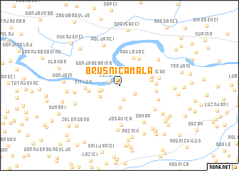 map of Brusnica Mala