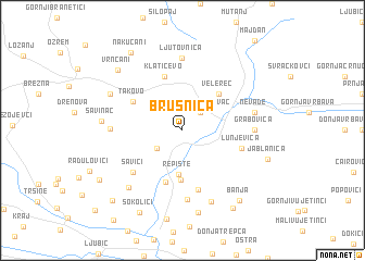 map of Brusnica