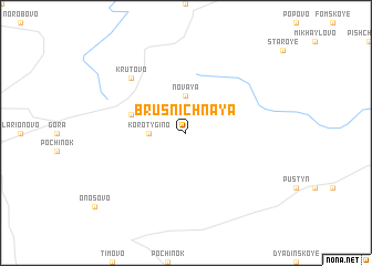 map of Brusnichnaya