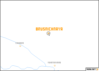 map of Brusnichnaya