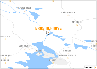 map of Brusnichnoye