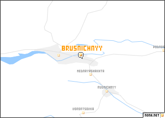 map of Brusnichnyy