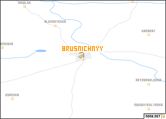 map of Brusnichnyy