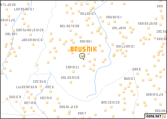 map of Brusnik