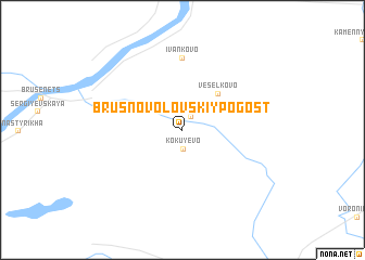 map of Brusnovolovskiy Pogost