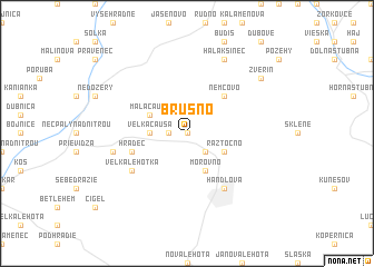 map of Brusno