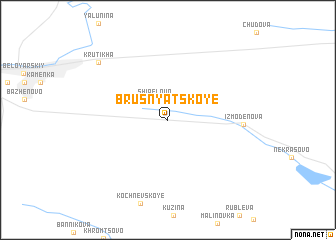 map of Brusnyatskoye