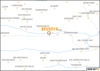 map of Brusnya