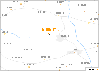 map of Brusny