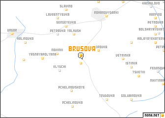 map of Brusova