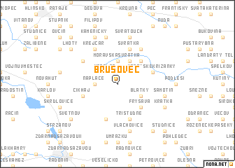 map of Brušovec