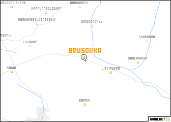 map of Brusovka