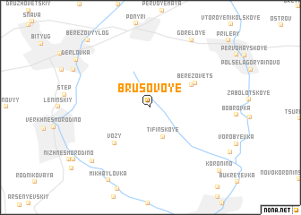 map of Brusovoye