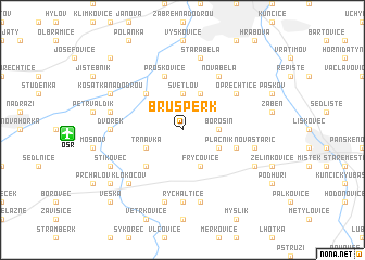 map of Brušperk