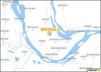 map of Brussels