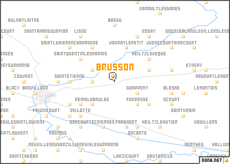 map of Brusson