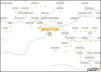 map of Brusturi